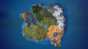 mapa actual de mejores sitios para caer y lootear en fortnite